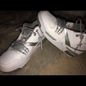 Worn once, Big Kids size 7 Jordan’s